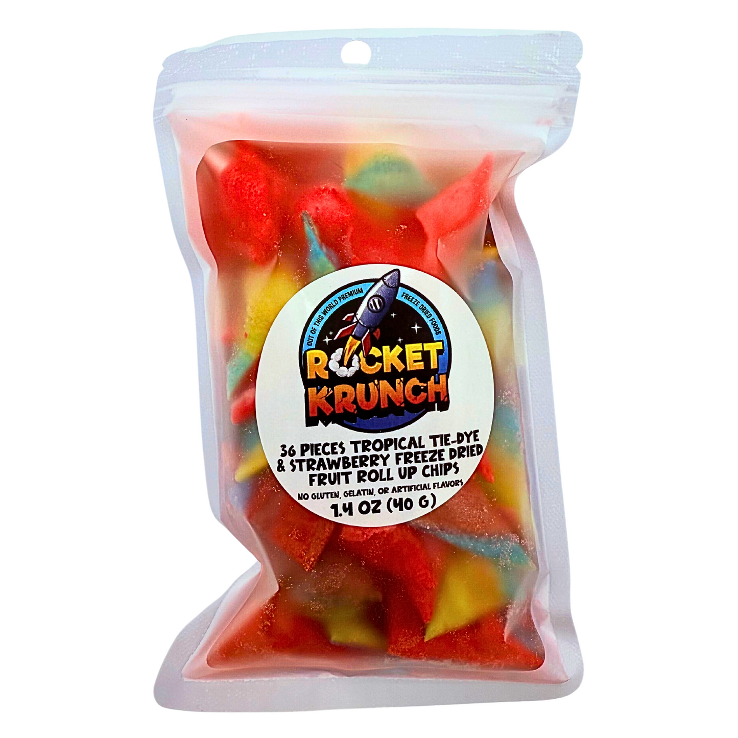 Tropical Tie-Dye & Strawberry Freeze Dried Fruit Roll Up Chips
