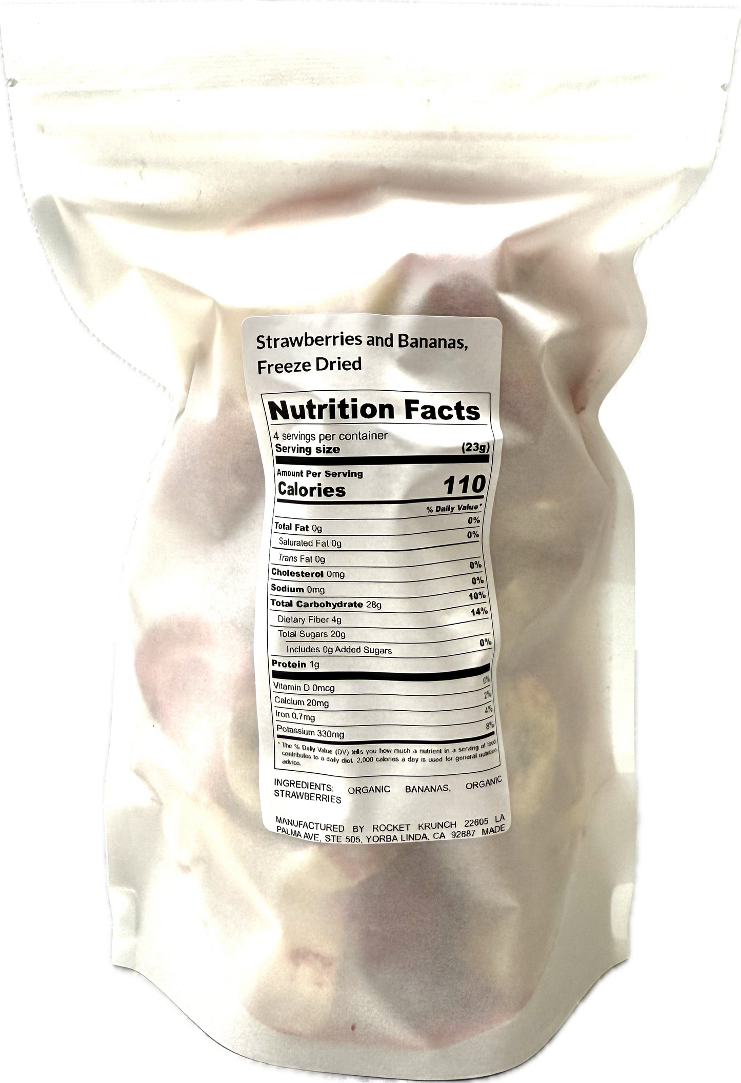 Organic Mix of Strawberries and Bananas