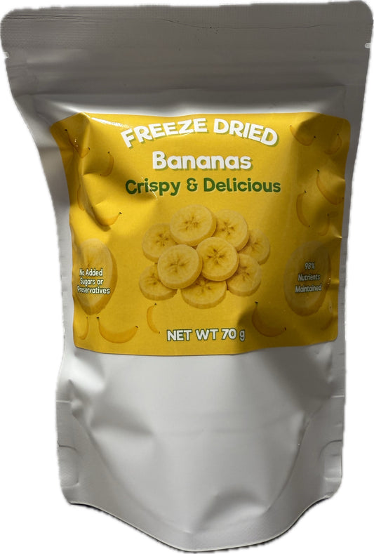 Freeze Dried Organic Bananas