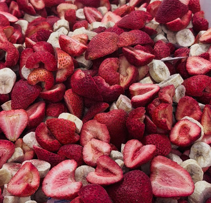 Freeze Dried Organic Strawberry & Banana Mix 70g Large Bag