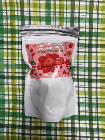 Freeze Dried Organic Strawberries 40g Large Bag