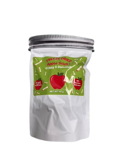 Freeze Dried Organic Apples 40g Large Bag