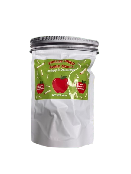 Freeze Dried Organic Apples 40g Large Bag