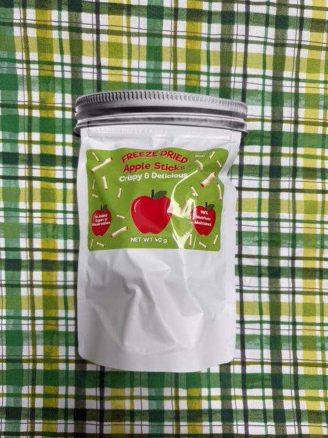 Freeze Dried Organic Apples 40g Large Bag