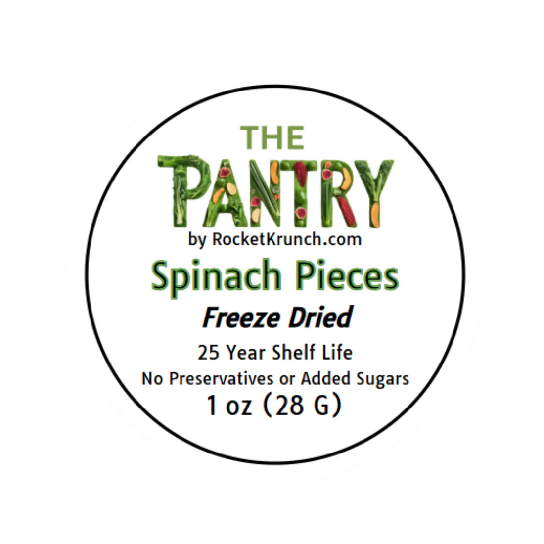 Freeze Dried Spinach Pieces