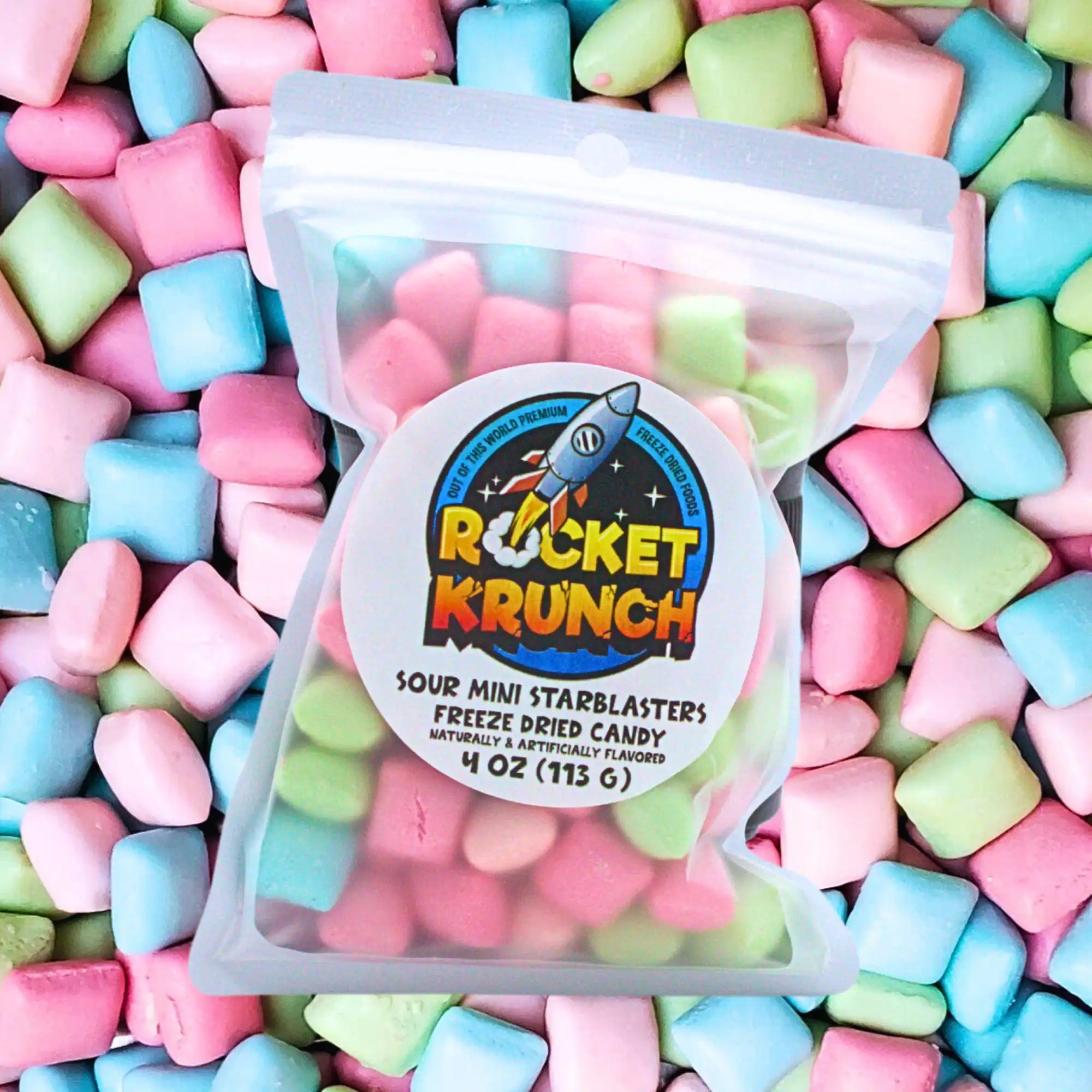 Sour Mini Starblasters Freeze-Dried Candy – Rocket Krunch